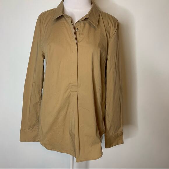 Universal standard Elbe Shirt Camel poplin - Picture 9 of 10